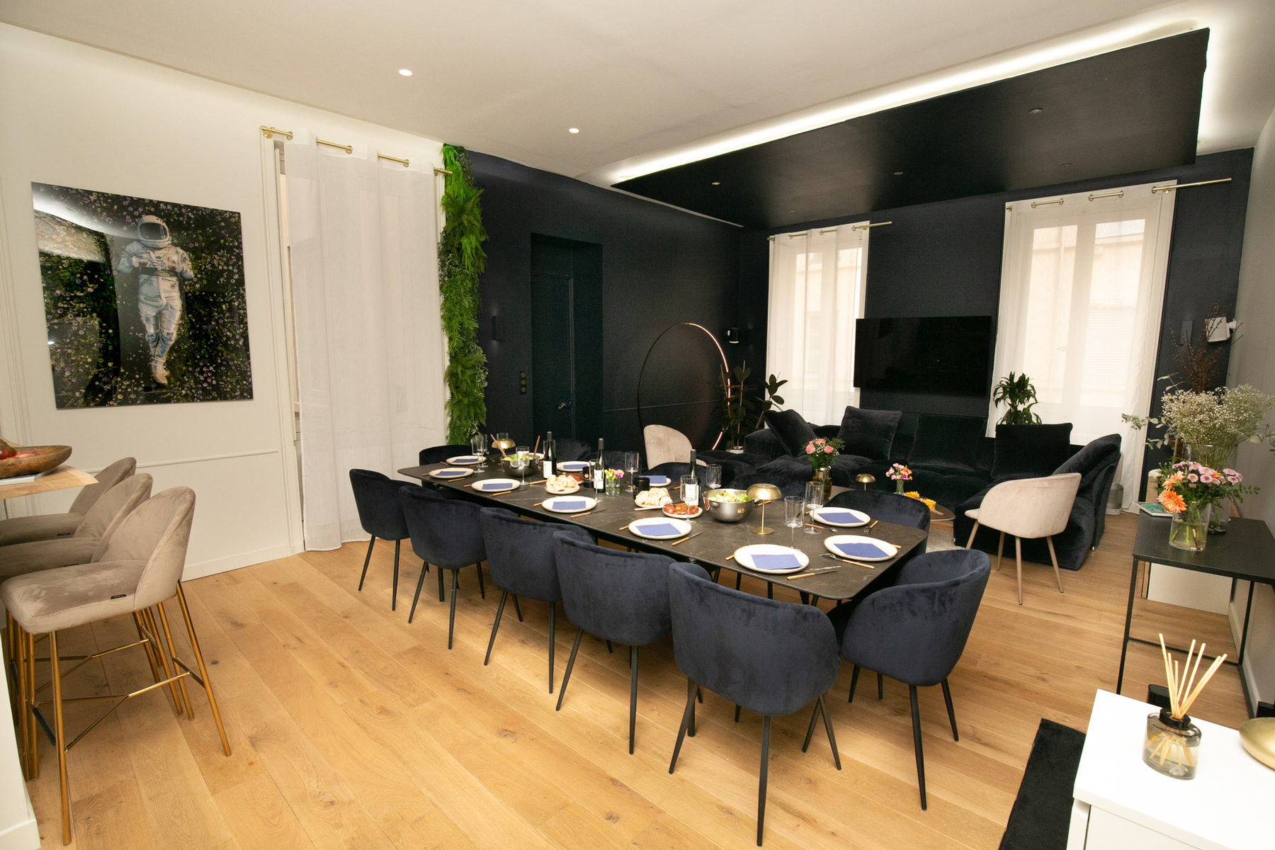 Le salon de la WinHome, où sont enregistrés les podcasts